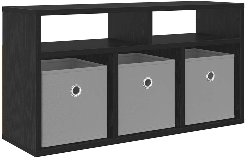 TV staliukas Žemas stalas su stalčių Juodas ąžuolas 72 x 22,5 x 38 cm