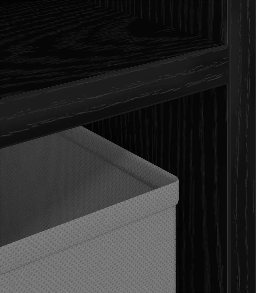TV staliukas Žemas stalas su stalčių Juodas ąžuolas 72 x 22,5 x 38 cm