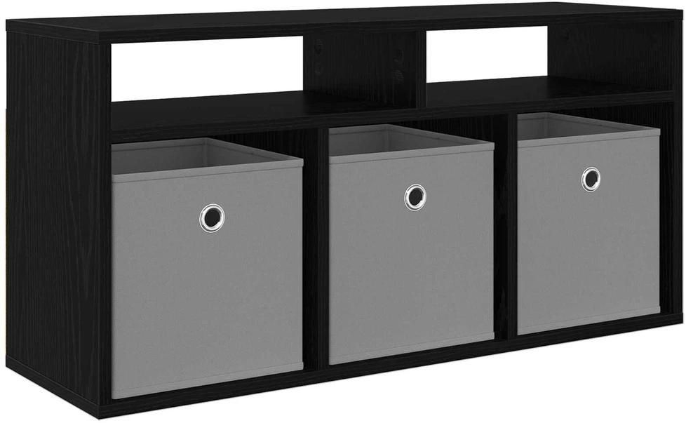 TV staliukas Žemas stalas su stalčių Juodas ąžuolas 87 x 27,5 x 43 cm