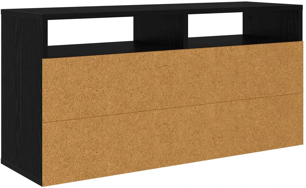 TV staliukas Žemas stalas su stalčių Juodas ąžuolas 87 x 27,5 x 43 cm