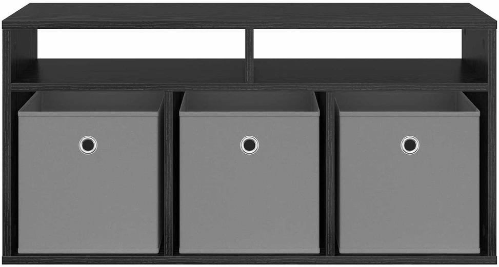 TV staliukas Žemas stalas su stalčių Juodas ąžuolas 87 x 27,5 x 43 cm