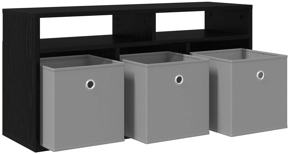 TV staliukas Žemas stalas su stalčių Juodas ąžuolas 87 x 27,5 x 43 cm