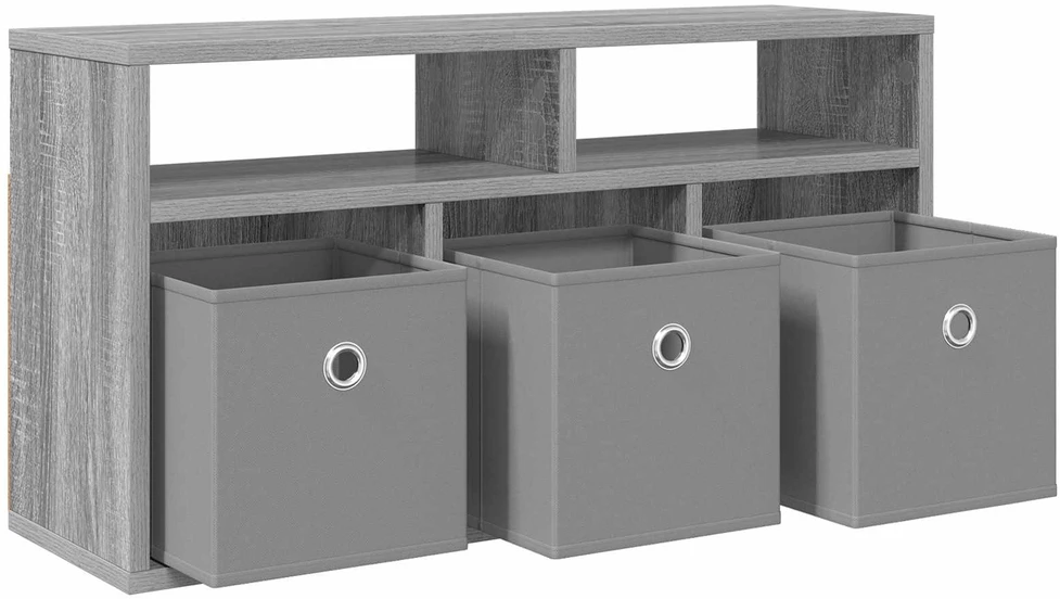 TV staliukas Žemas stalas su stalčių Pilkas Sonoma 72 x 22,5 x 38 cm