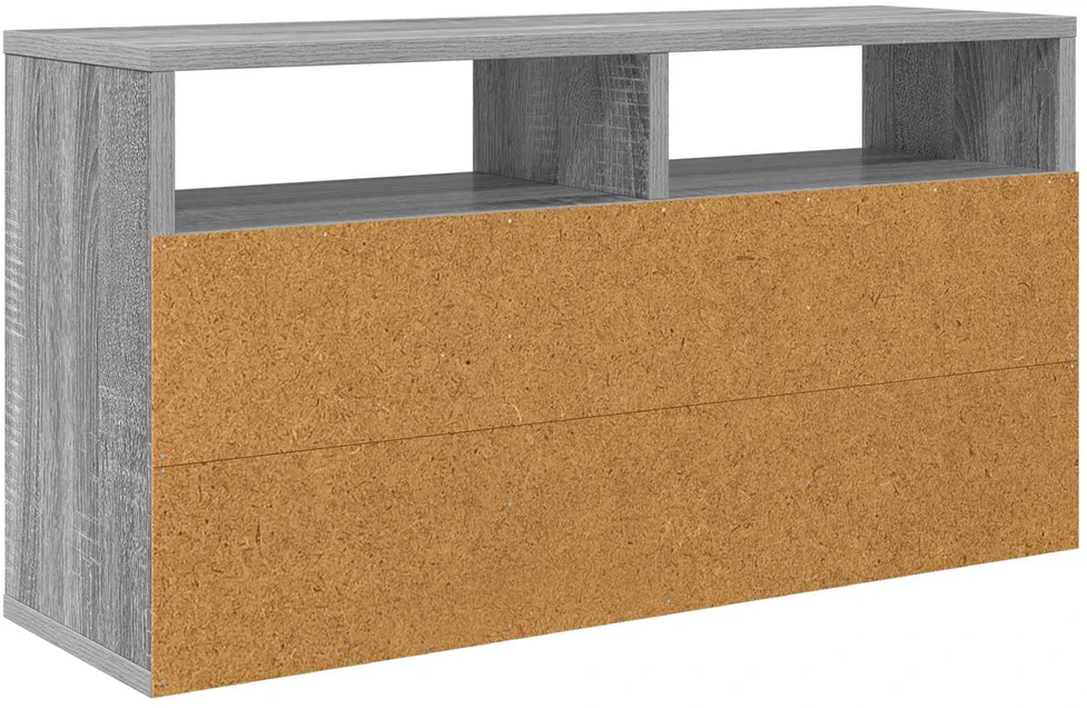 TV staliukas Žemas stalas su stalčių Pilkas Sonoma 72 x 22,5 x 38 cm