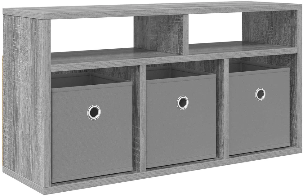 TV staliukas Žemas stalas su stalčių Pilkas Sonoma 72 x 22,5 x 38 cm