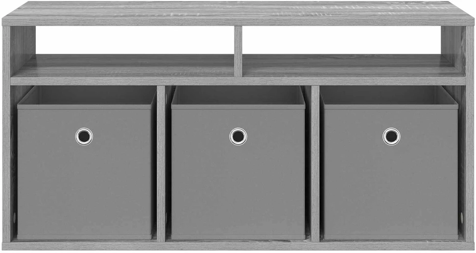 TV staliukas Žemas stalas su stalčių Pilkas Sonoma 87 x 27,5 x 43 cm
