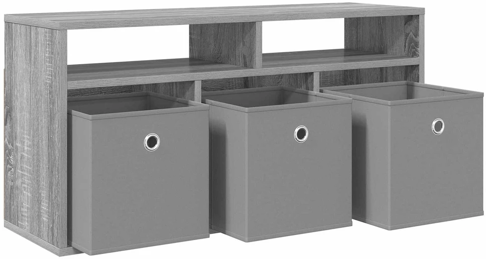 TV staliukas Žemas stalas su stalčių Pilkas Sonoma 87 x 27,5 x 43 cm