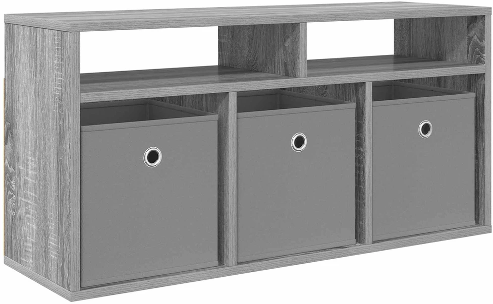 TV staliukas Žemas stalas su stalčių Pilkas Sonoma 87 x 27,5 x 43 cm