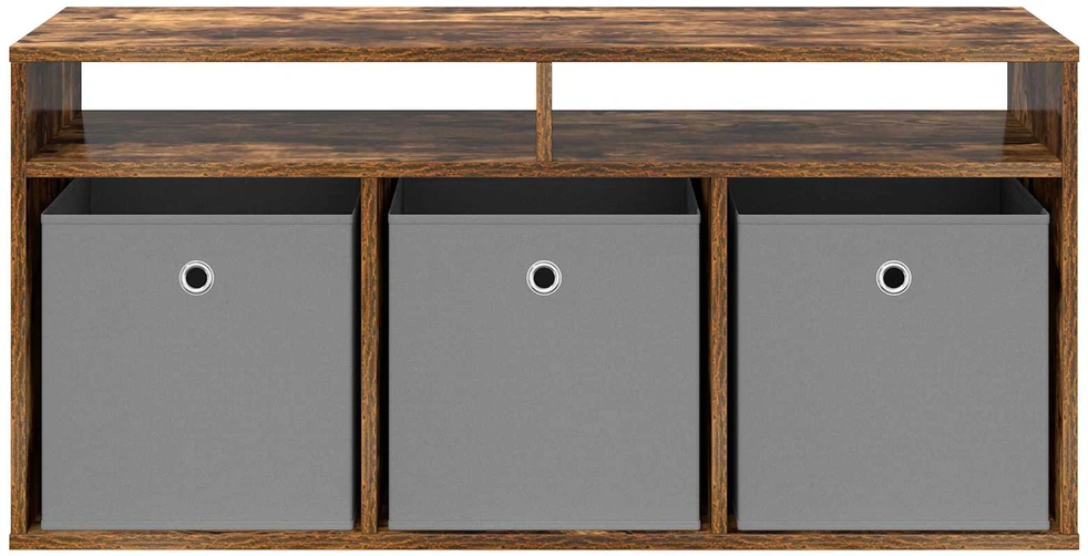 TV staliukas Žemas stalas su stalčių Rūkyta ąžuolas 102 x 32 x 48,5 cm