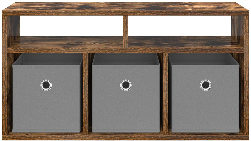 TV staliukas Žemas stalas su stalčių Rūkyta ąžuolas 72 x 22,5 x 38 cm