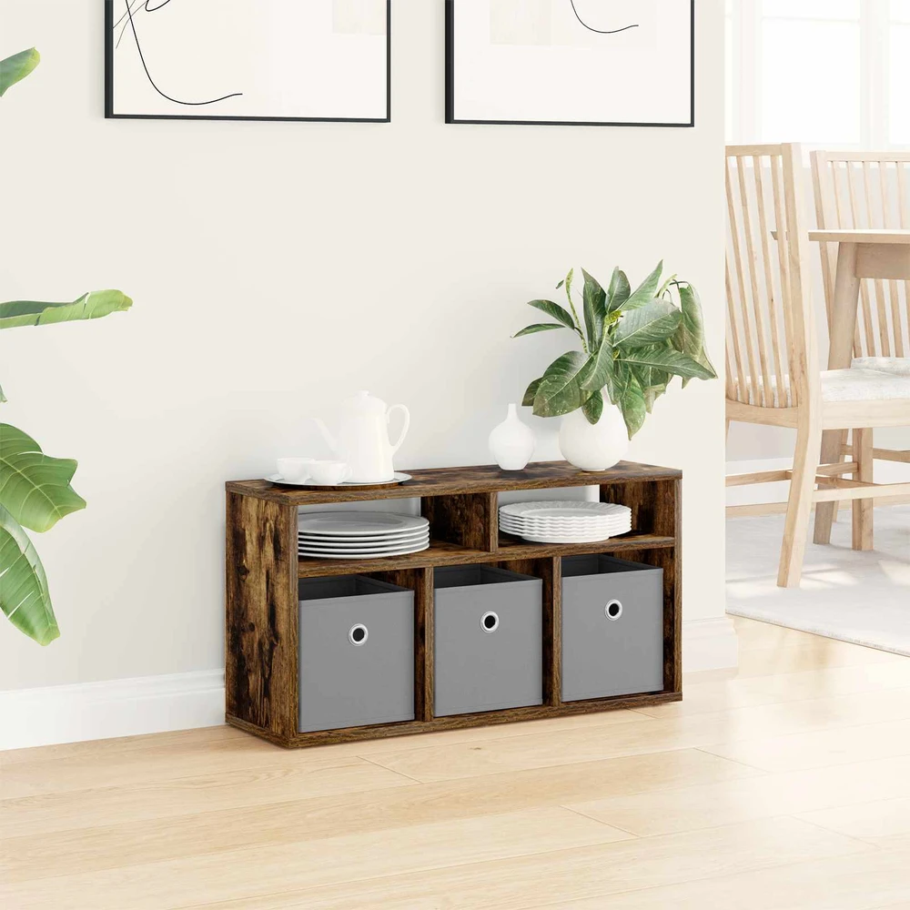 TV staliukas Žemas stalas su stalčių Rūkyta ąžuolas 72 x 22,5 x 38 cm