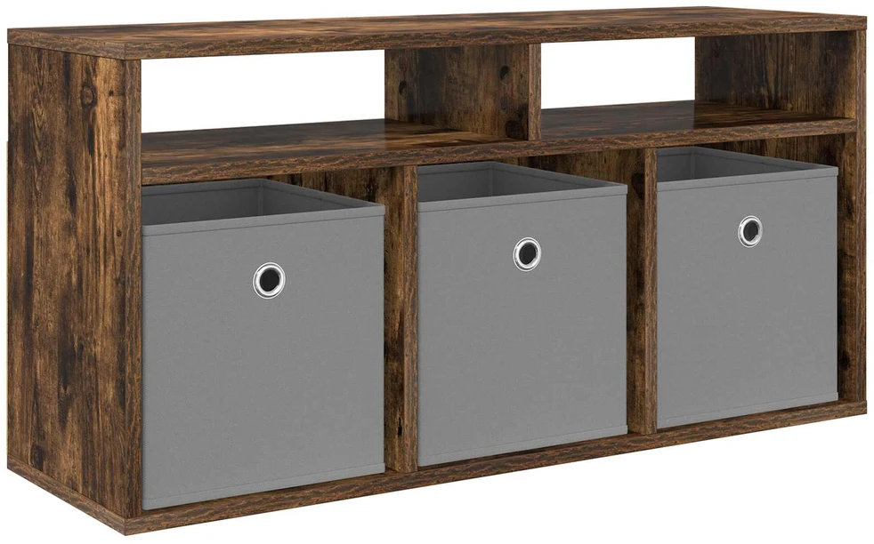 TV staliukas Žemas stalas su stalčių Rūkyta ąžuolas 87 x 27,5 x 43 cm