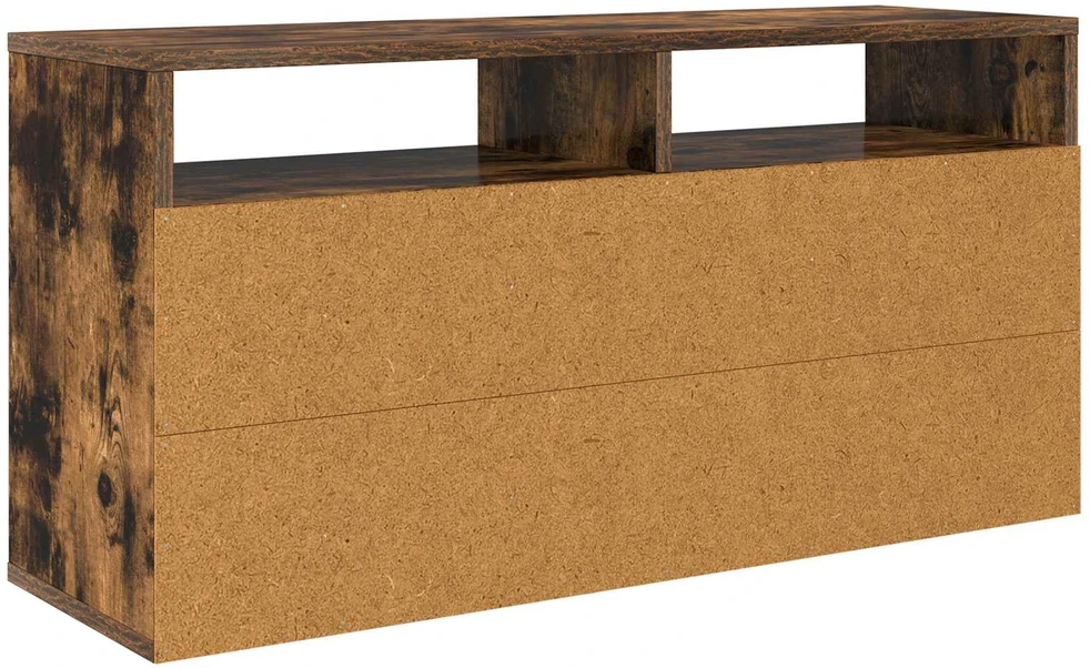 TV staliukas Žemas stalas su stalčių Rūkyta ąžuolas 87 x 27,5 x 43 cm