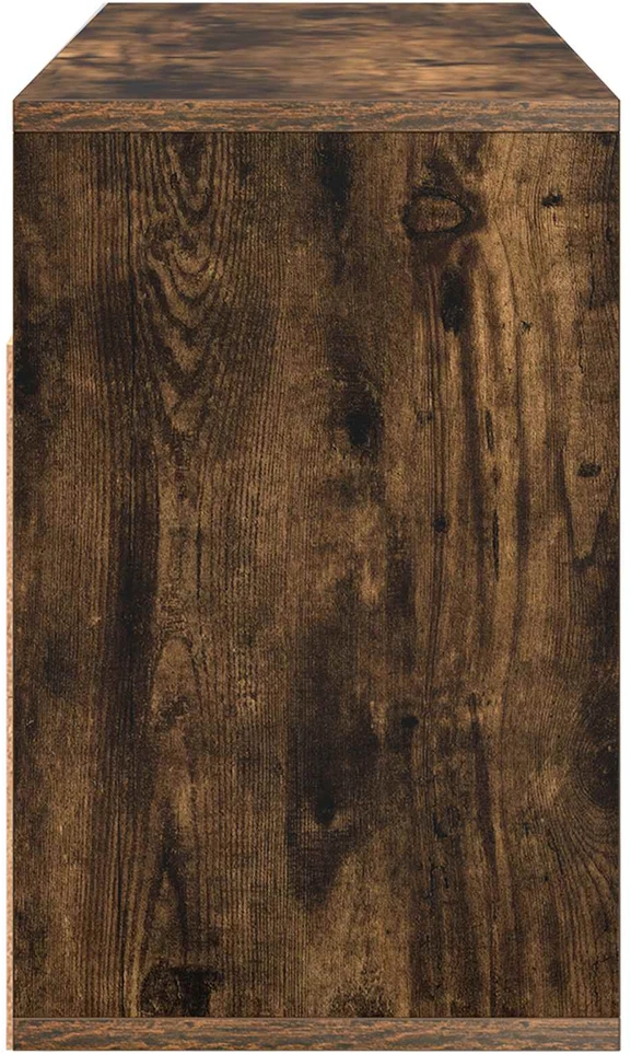 TV staliukas Žemas stalas su stalčių Rūkyta ąžuolas 87 x 27,5 x 43 cm