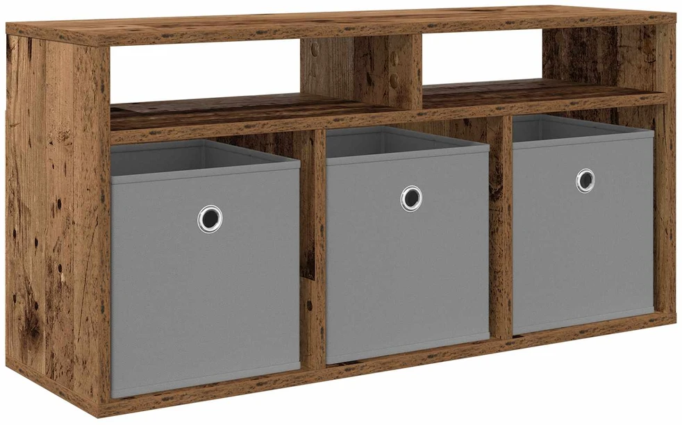 TV staliukas Žemas stalas su stalčių Senas medis 87 x 27,5 x 43 cm