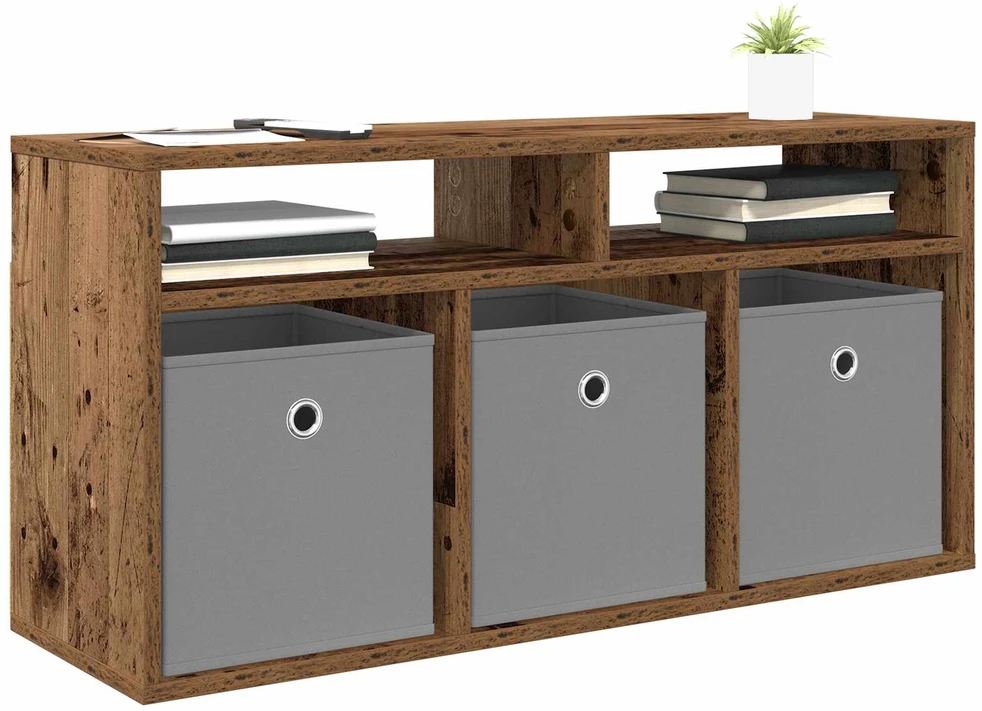 TV staliukas Žemas stalas su stalčių Senas medis 87 x 27,5 x 43 cm