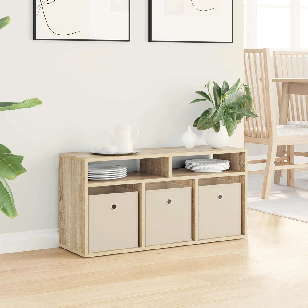 TV staliukas Žemas stalas su stalčių Sonoma ąžuolas 87 x 27,5 x 43 cm