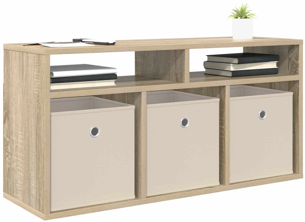 TV staliukas Žemas stalas su stalčių Sonoma ąžuolas 87 x 27,5 x 43 cm