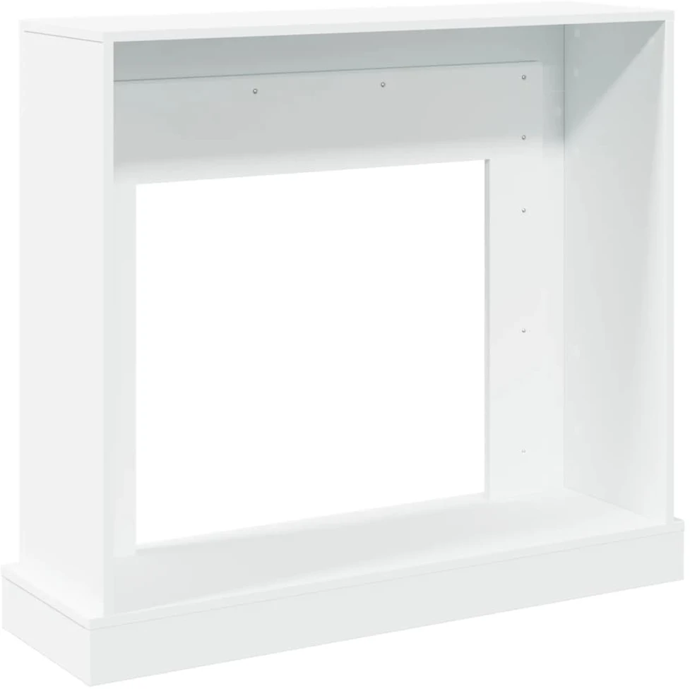 Židinio apvadas, baltas, 100x30x87,5cm, apdirbta mediena