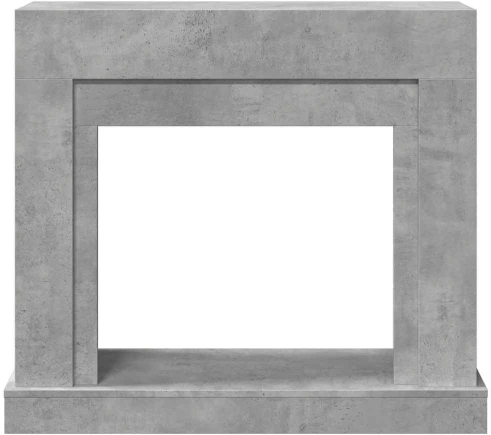 Židinio apvadas, betono pilkas, 100x30x87,5cm, apdirbta mediena