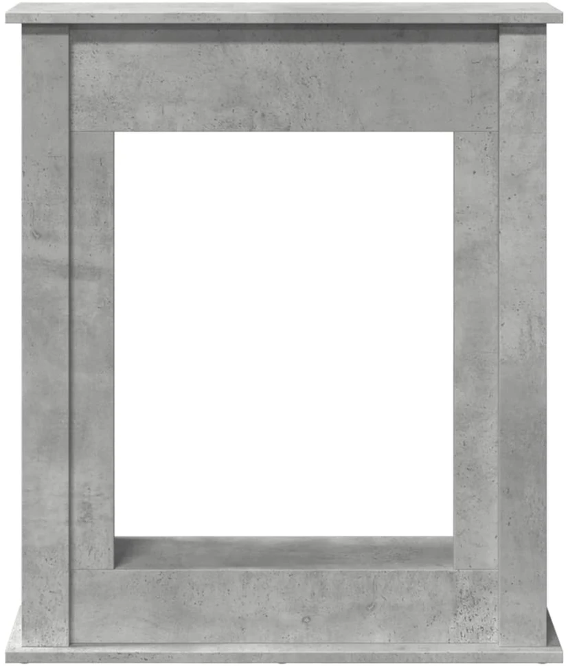 Židinio apvadas, betono pilkas, 75x20x87,5cm, apdirbta mediena