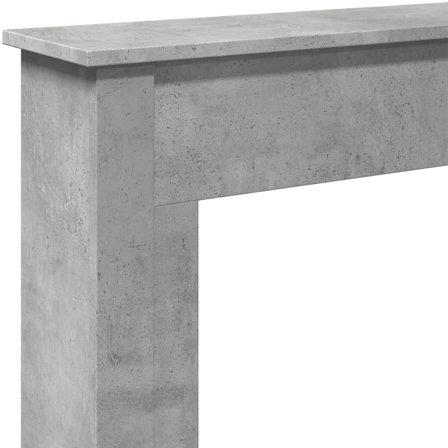 Židinio apvadas, betono pilkas, 75x20x87,5cm, apdirbta mediena
