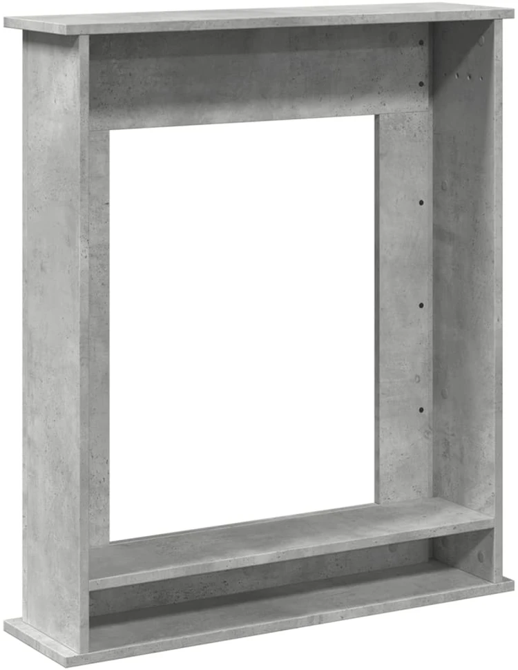 Židinio apvadas, betono pilkas, 75x20x87,5cm, apdirbta mediena