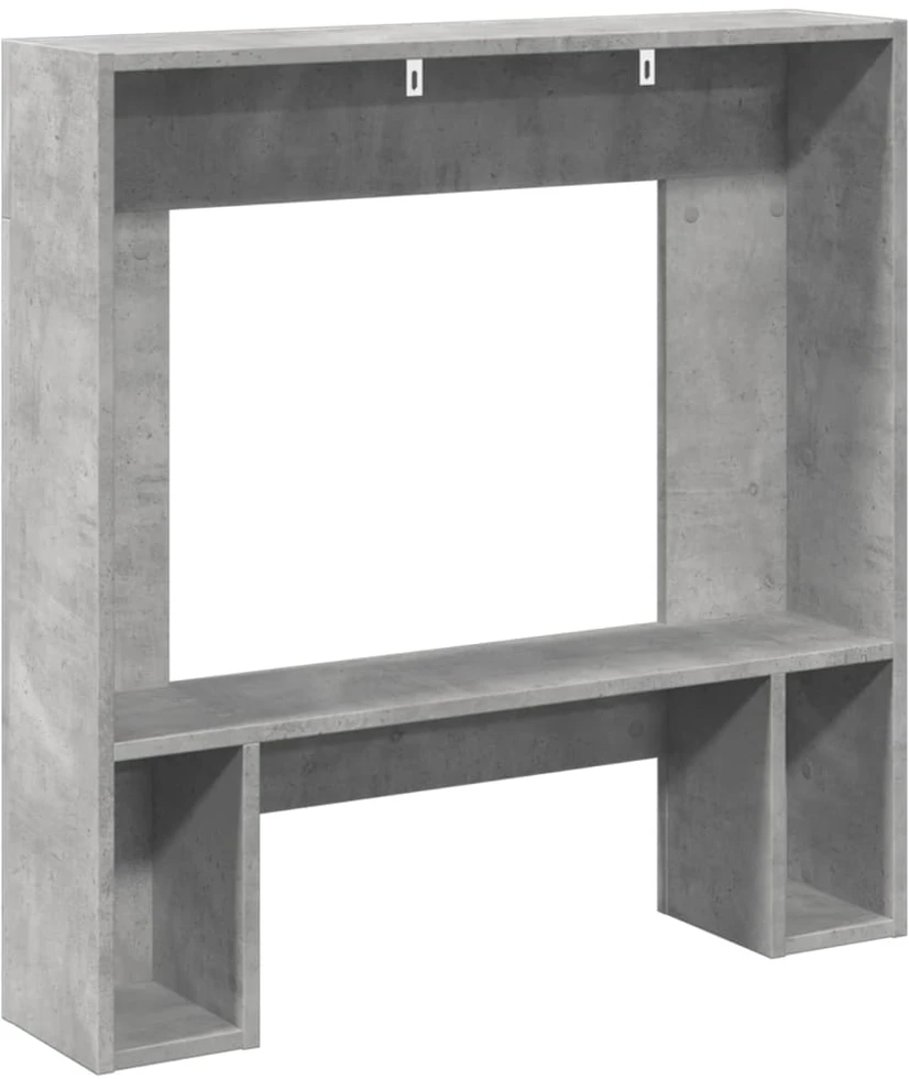 Židinio apvadas, betono pilkas, 81x18x82cm, apdirbta mediena