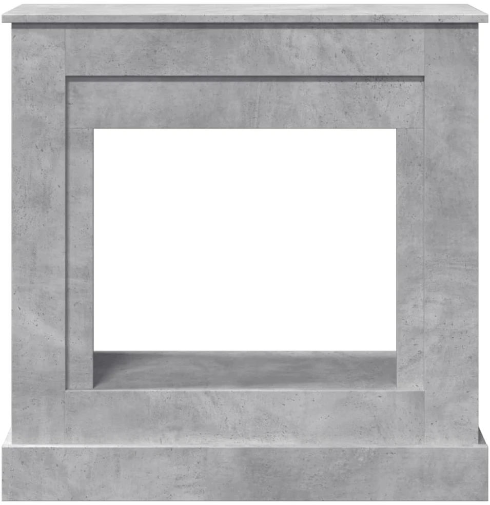 Židinio apvadas, betono pilkas, 90x30x90cm, apdirbta mediena
