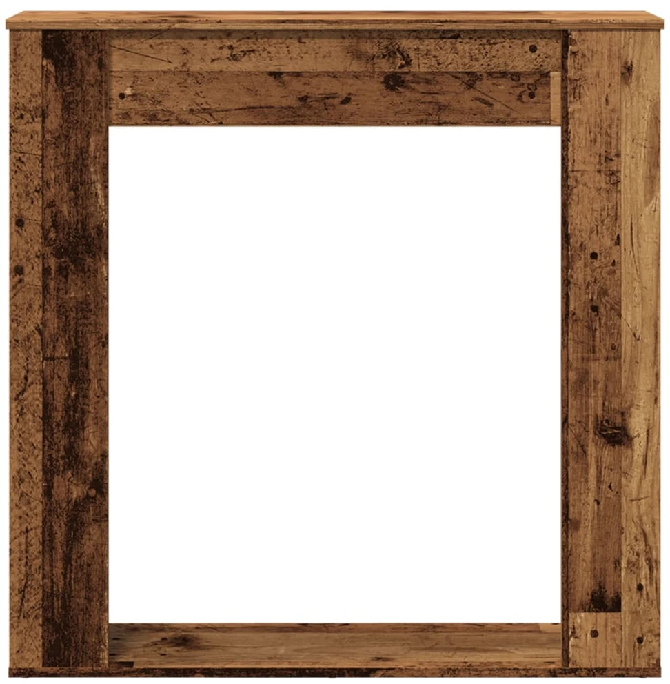 Židinio apvadas, medienos, 100x20x100cm, apdirbta mediena