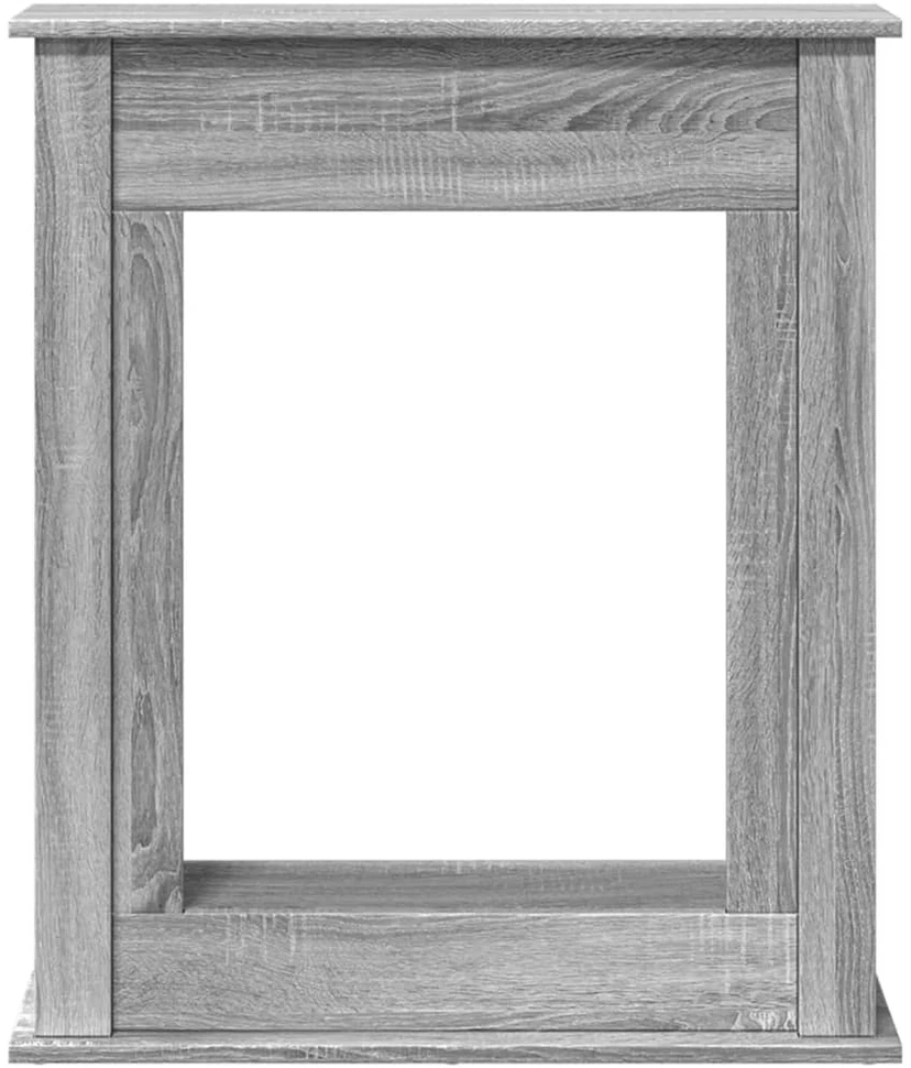 Židinio apvadas, pilkas ąžuolo, 75x20x87,5cm, apdirbta mediena