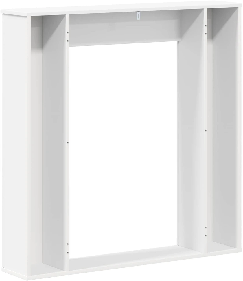 Židinio rėmas Balta 100 x 20 x 100 cm Apdirbta mediena