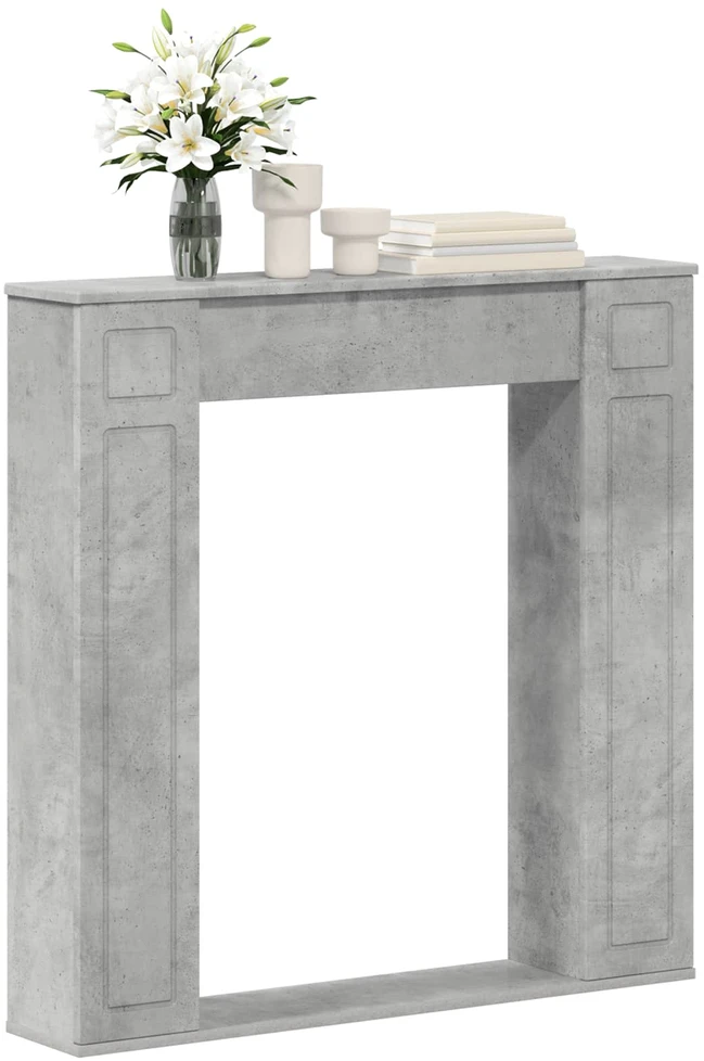 Židinio rėmas Betono pilka 100 x 20 x 100 cm Apdirbta mediena