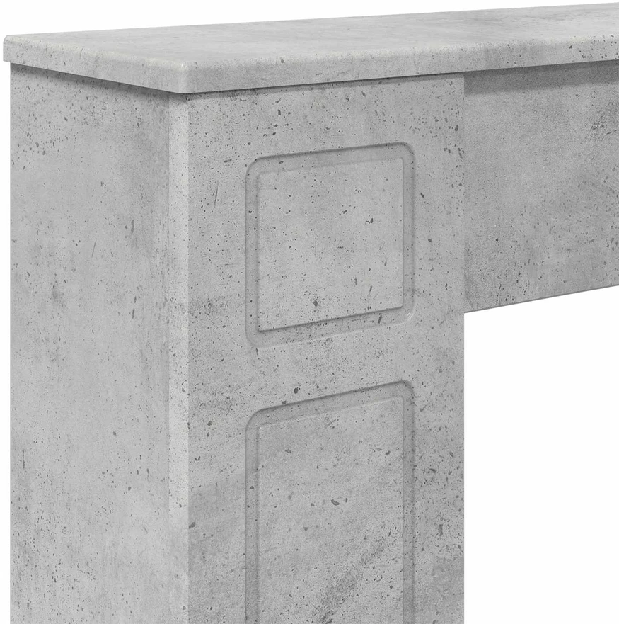 Židinio rėmas Betono pilka 100 x 20 x 100 cm Apdirbta mediena