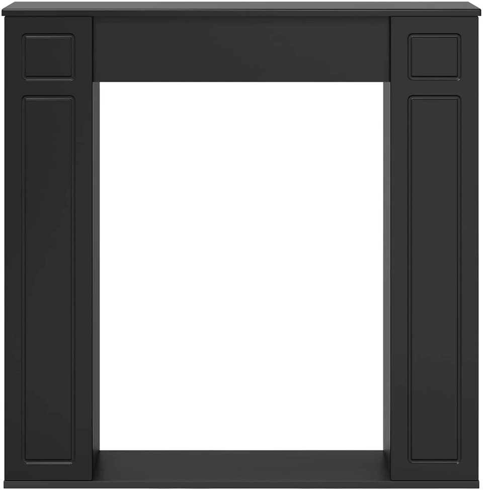 Židinio rėmas Juoda 100 x 20 x 100 cm Apdirbta mediena