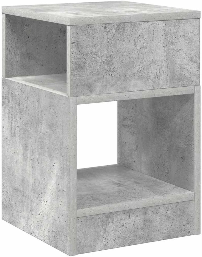 Žurnalinis staliukas 2 vnt. Betono pilka 30,5 x 30 x 45 cm