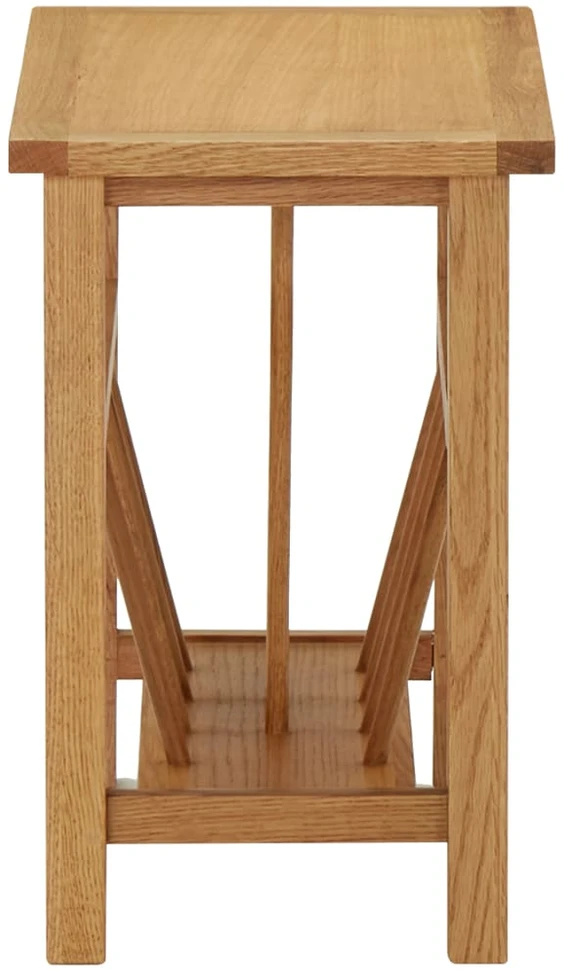 Žurnalinis staliukas, 45x27x42cm, ąžuolo medienos masyvas