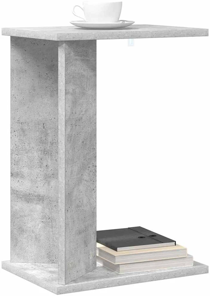 Žurnalinis staliukas Betono pilka 35 x 25 x 50 cm