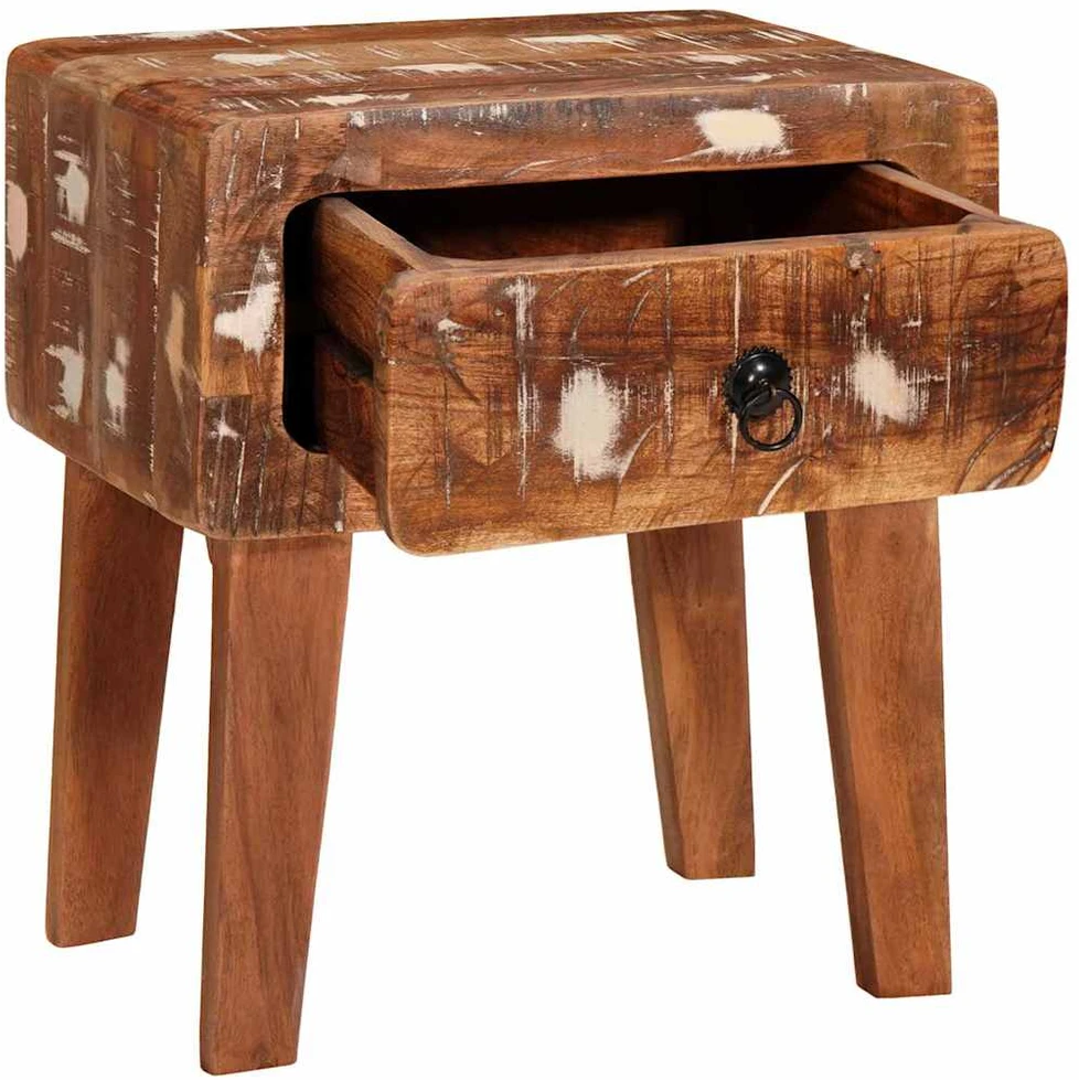 Žurnalinis staliukas Ruda 40 x 32 x 46 cm Kietas atkurtas medis