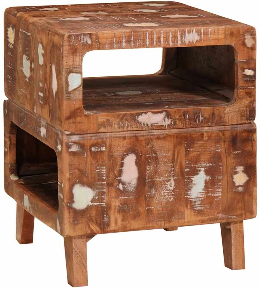 Žurnalinis staliukas Ruda 40 x 40 x 49 cm Kietas atkurtas medis