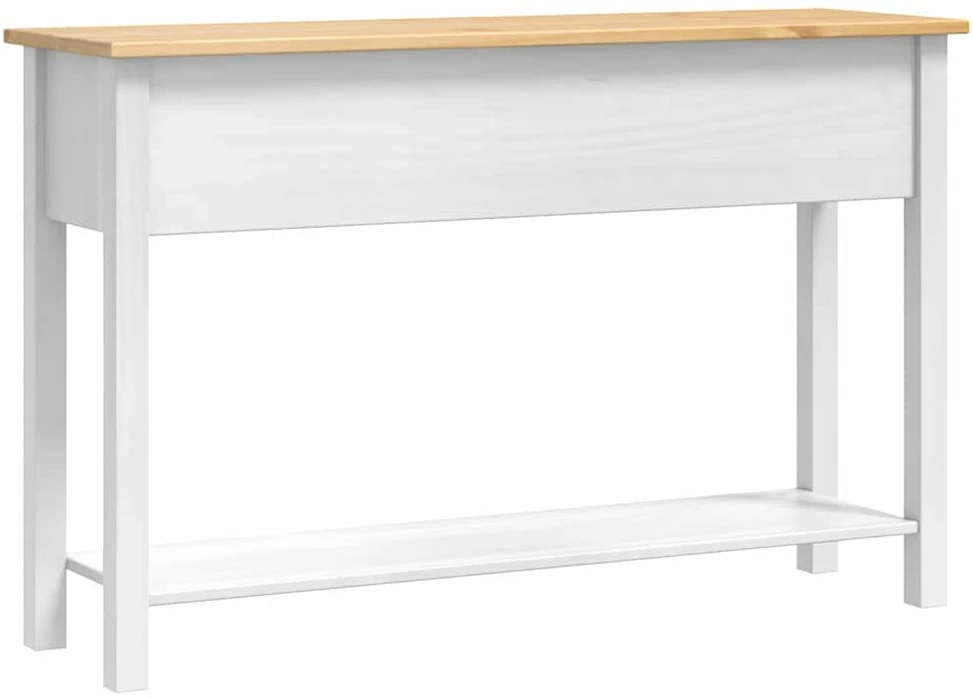 Žurnalinis staliukas su stalčių Corona Balta 114 x 34,5 x 73 cm