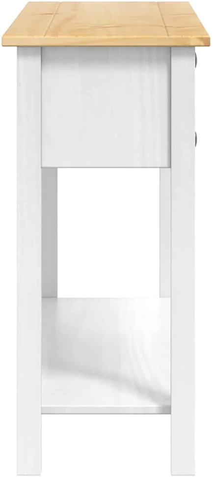 Žurnalinis staliukas su stalčių Corona Balta 114 x 34,5 x 73 cm