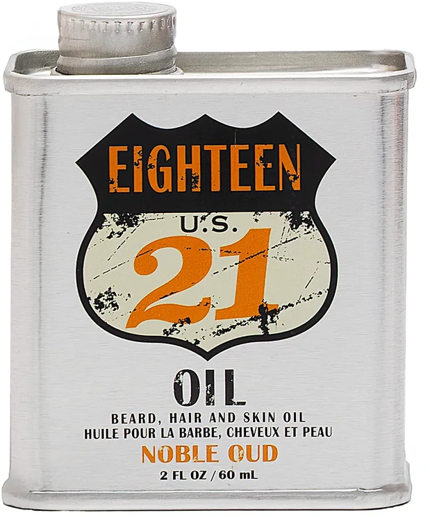 18.21 Man Made Oil Noble Oud aliejus barzdai, plaukams ir odai, 60 ml