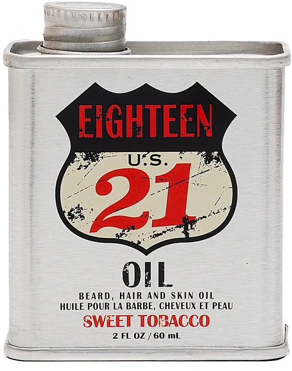1821Manmade Aliejus barzdai, plaukams ir odai 18.21 Man Made Beard, Hair & Skin Oil Sweet Tobacco OIL2ST, 60 ml