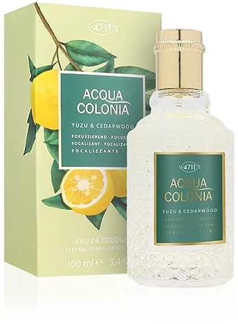 4711 Acqua Colonia Yuzu & Cedarwood EDC odekolonas unisex, 100 ml