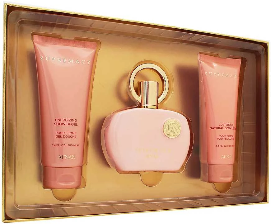 Afnan Supremacy Eau De Parfum Pour Femme, 100 ml Gel De Baño, 100 ml Locion Corporal Perfumada, 100 ml