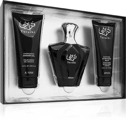 Afnan Turathi Mėlyna EDP parfumuotas vanduo rinkinys vyrams, 90 ml