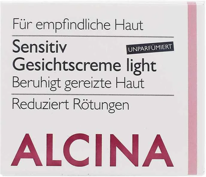 ALCINA Sensitive Facial Kreminis Light Day Kreminis moterims, 50 ml