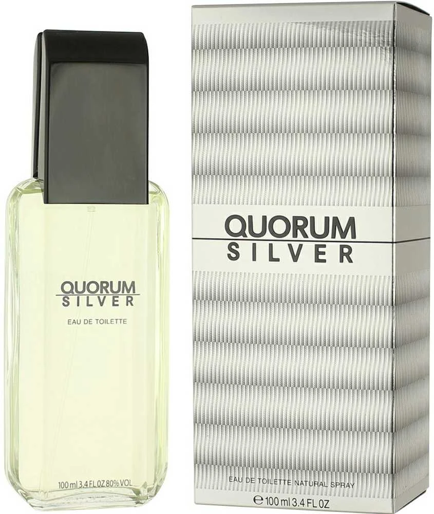 Antonio Puig Quorum Sidabrinis EDT tualetinis vanduo vyrams, 100 ml