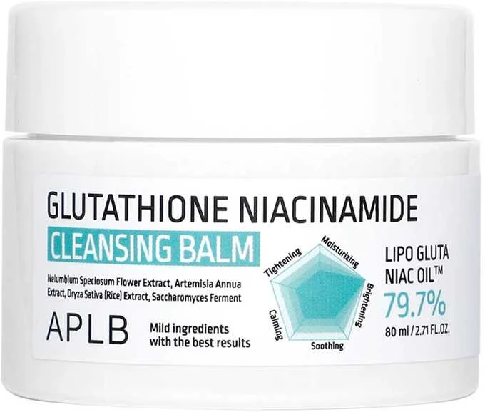APLB Glutathione Niacinamide Cleansing Balm valomasis balzamas veidui, 80 ml